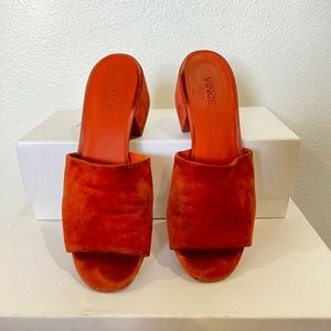 Vince Rachelle-2 Rust Suede Slide